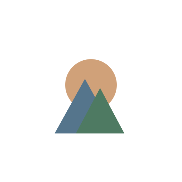 Retro Mountain Canvas Tote