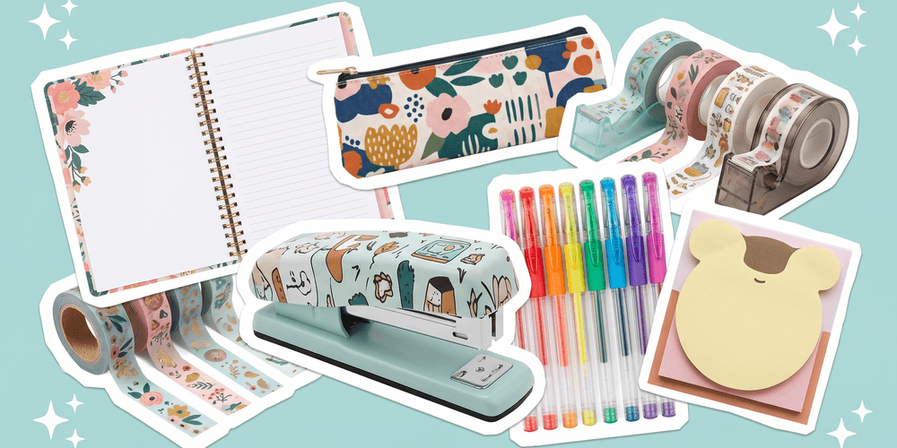 Original custom stationery, ruled notebooks, and greeting cards